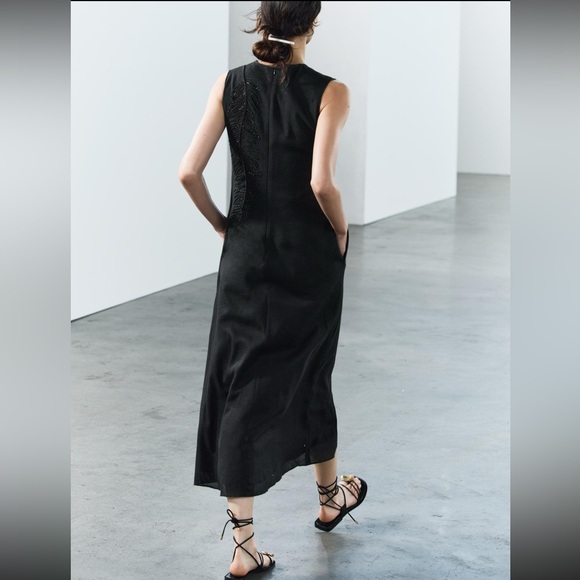 Embroidered Midi Zara dress (nwt) - Picture 5 of 10